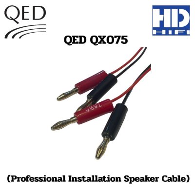 QED QX075 สายลำโพงแบ่งตัดพร้อมเข้าหัว Taga Harmony TCB001 (ราคาต่อคู่)