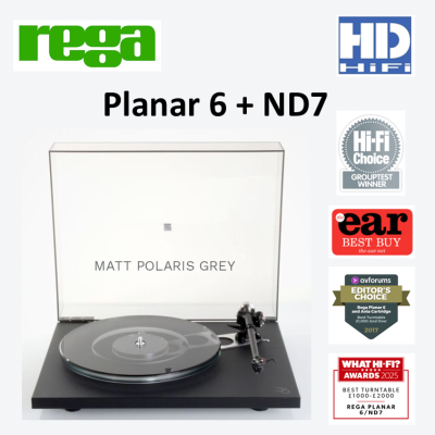 REGA PLANAR 6 Turntable ( ตัวเลือกหัวเข็ม ND5 หรือ ND7)