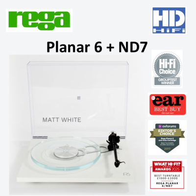 REGA PLANAR 6 Turntable ( ตัวเลือกหัวเข็ม ND5 หรือ ND7)