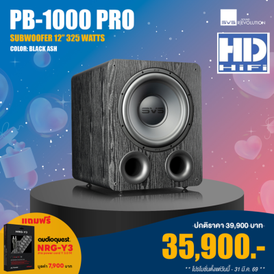 SVS PB1000Pro Subwoofer Speaker Black Ash