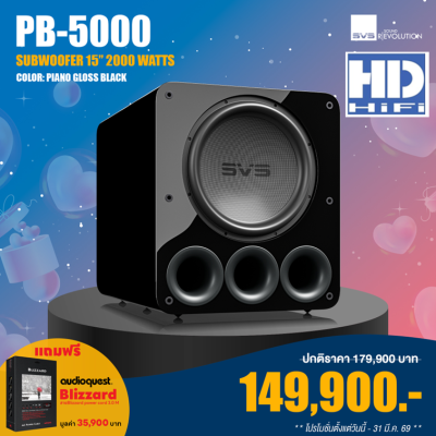 SVS PB3000 Subwoofer Speaker Black Ash