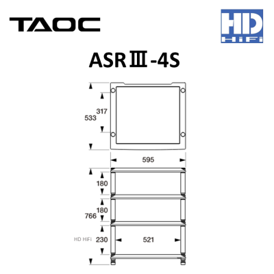 TAOC ASRⅢ-4S-NS/NB TAOC Audio Visual Rack