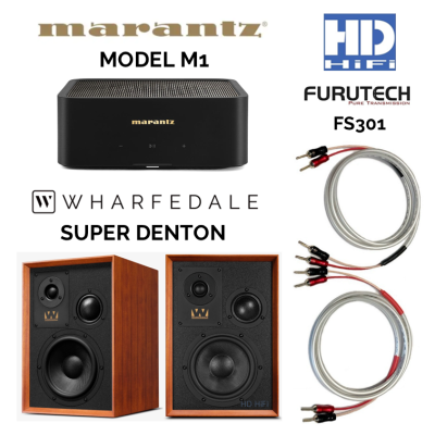 ชุดฟังเพลง Wharfedale Super Denton คู่กับ Marantz Model M1 Music Set 2 Channel