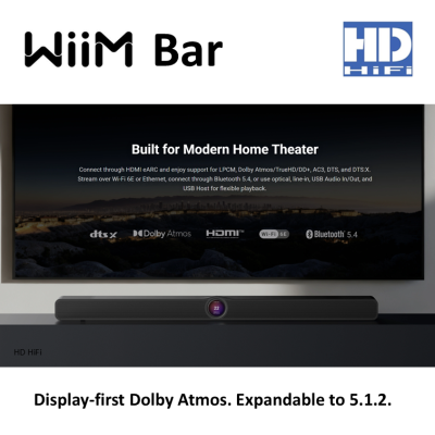 WiiM Bar Soundbar for home theater