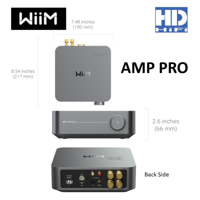 Wiim AMP PRO Music Streaming Amplifier สี Space Grey