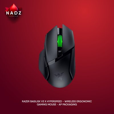 RAZER Basilisk V3 X HyperSpeed - Wireless Ergonomic Gaming Mouse - AP Packaging