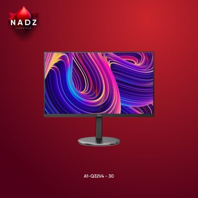 AOC 31.5" IPS 2K ,2560X1440 75hz,4MS,B/R250,Low Blue Mode and Flicker Free ,HDMI&DisplayPort, Vesa mount for stand and