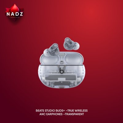 Beats Studio Buds+ True Wireless Active Noise Cancelling  Earphones –Transparent