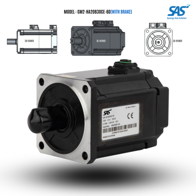 GM2-HA20B30CE-60-200W(With brake)(SetรวมDriver+สายConnector3เมตร)