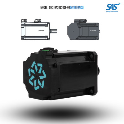 GM2-HA20B30CE-60-200W(With brake)(SetรวมDriver+สายConnector3เมตร)