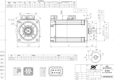 GM1-HA75B30CE-80-750W(With Brake)(setรวมDriver+สายconnector3M)