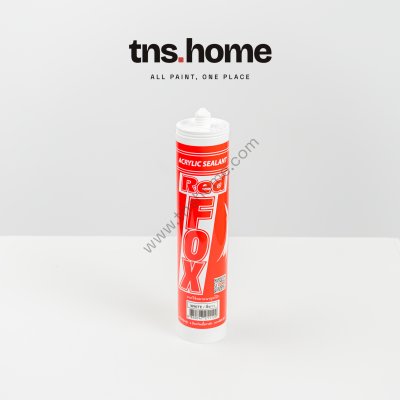 Red Fox Acrylic Sealant เรดฟ็อกซ์ อะคริลิกยาแนวอุดโป๊ว สีขาว
