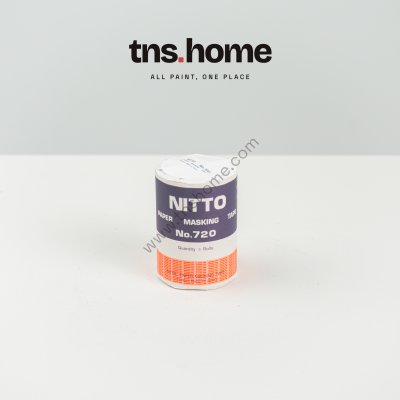 NITTO Paper Masking Tape No.720 นิตโต้ เทปกระดาษบังแนวสี