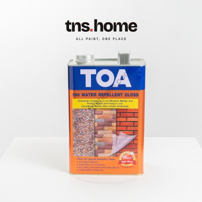 TOA 100 Water Repellent Gloss ทีโอเอ 100 น้ำยาเคลือบเงาใสกันซึม