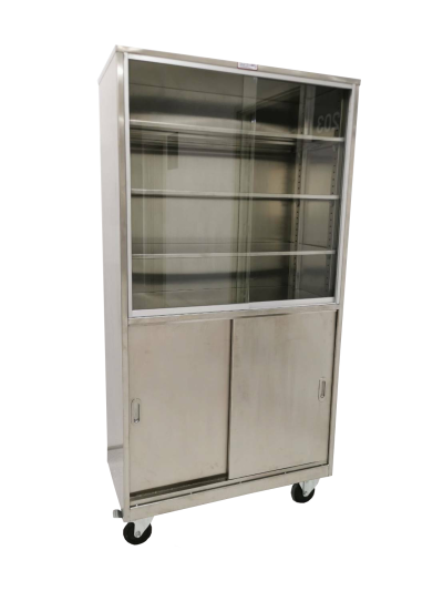 ตู้เก็บอุปกรณ์การแพทย์ 4  ชั้น - ติดล้อ