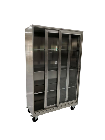 ตู้สแตนเลส 4 ชั้น - ติดล้อ