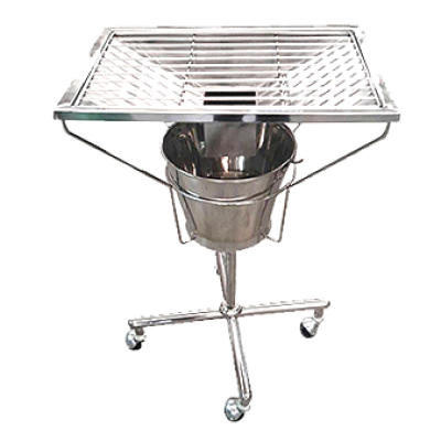 ตะแกรงล้างแผลสแตนเลส (Dressing Cart) (ไม่รวมฝา)
