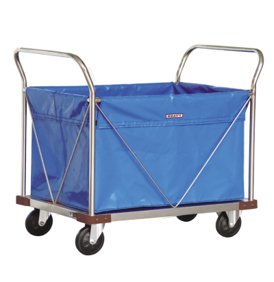 รถเข็นสแตนเลสแฮนด์เอียง+ถุงคูนิล่อน