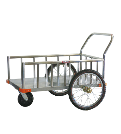 รถเข็นสแตนเลส มีที่กั้นกันตก 3 ด้าน