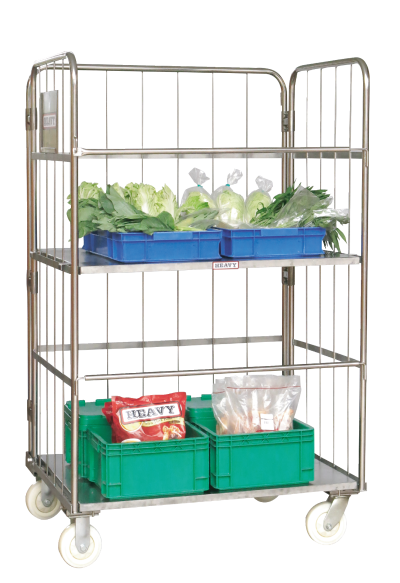 รถเข็นทรงสูง สแตนเลส