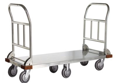 รถเข็นสแตนเลสแฮนด์ 2 ด้านแบบพับเก็บได้