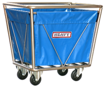 รถเข็นสแตนเลสใส่ผ้าแห้ง พร้อมถุงผ้าคูนิล่อน