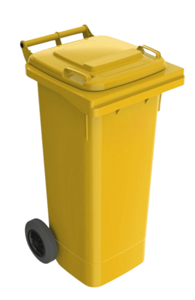 ถังขยะพร้อมล้อเข็น 240 ลิตร ฝาเรียบ