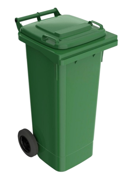 ถังขยะพร้อมล้อเข็น 240 ลิตร ฝาเรียบ