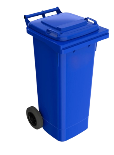 ถังขยะพร้อมล้อเข็น 240 ลิตร ฝาเรียบ