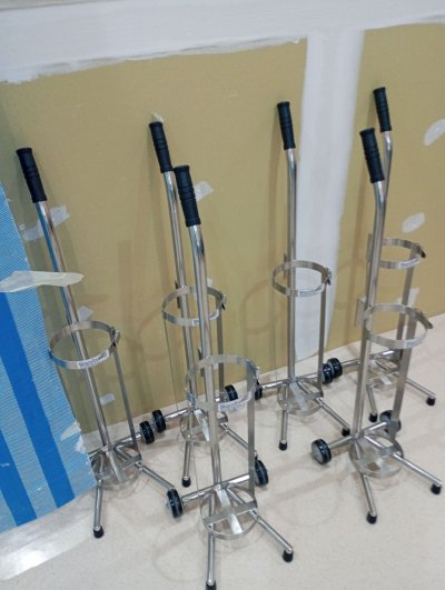 รถเข็นท่อออกซิเจน 1.5 คิว