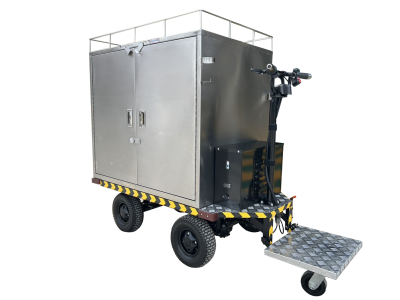 รถติดมอเตอร์ไฟฟ้า รุ่นยืนขับ พร้อมตู้สแตนเลส