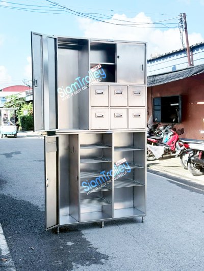 ตู้สแตนเลสเก็บอุปกรณ์