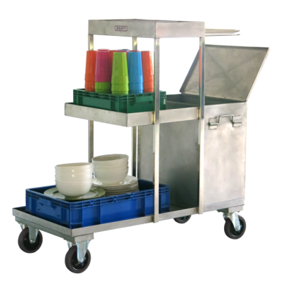 รถเข็นสแตนเลสใส่อุปกรณ์อเนกประสงค์