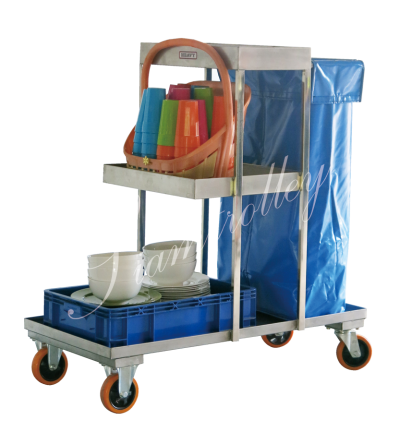 รถเข็นสแตนเลสใส่อุปกรณ์อเนกประสงค์