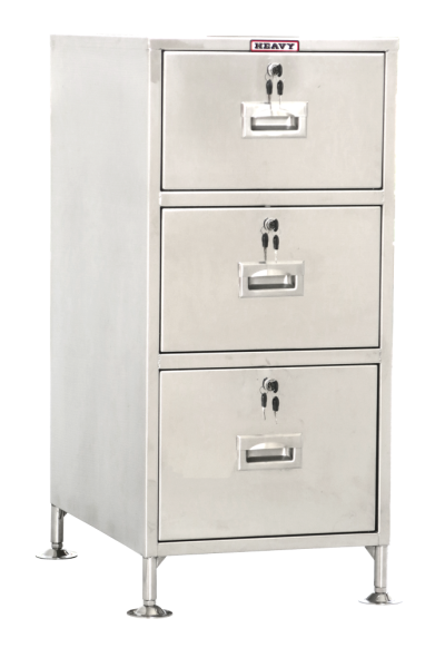 ตู้สแตนเลสแบบ 3 ลิ้นชัก