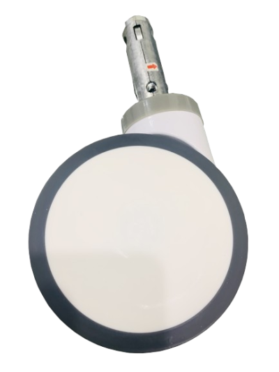 6"  Central Caster with Stem White cover