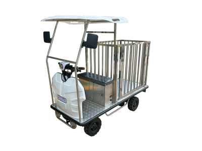 รถขับเคลื่อนไฟฟ้าชนิดนั่งขับพร้อมคอกสแตนเลส