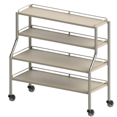 โต๊ะวางเครื่องมือแพทย์ 4 ชั้น