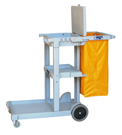 รถเข็นใส่อุปกรณ์ทำความสะอาด