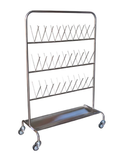 รถเข็นชั้นตากถุงมือ แบบ 30 คู่ / 40 คู่