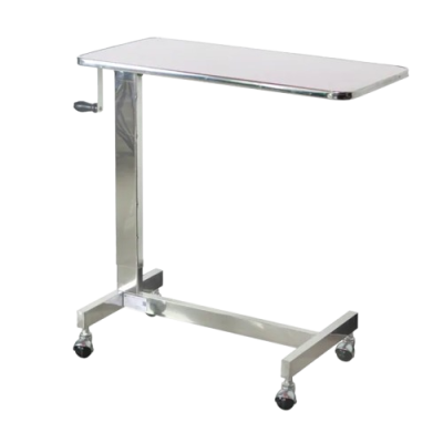 โต๊ะคร่อมเตียงขอบสแตนเลส