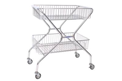 รถเข็นของ แบบตะแกรง 2 ชั้น ขนาดเล็ก