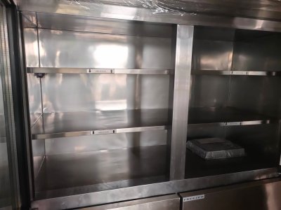 ตู้แช่สแตนเลส 4 ประตู 2 อุณหภูมิ ขนาด 45 คิว