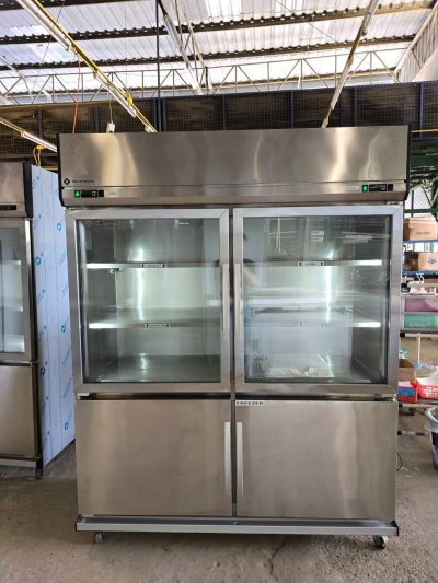 ตู้แช่สแตนเลส 4 ประตู 2 อุณหภูมิ ขนาด 45 คิว