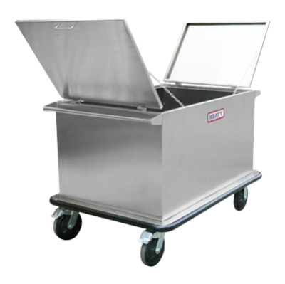 รถเข็นสแตนเลสตู้ทึบใส่ของติดเชื้อ