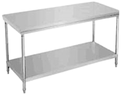 โต๊ะสแตนเลส 2 ชั้น