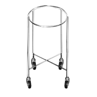 รถเข็นสเตนเลสใส่ผ้าทรงกลม