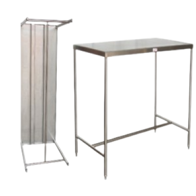 โต๊ะสแตนเลส 1 ช้ัน 4 ขา