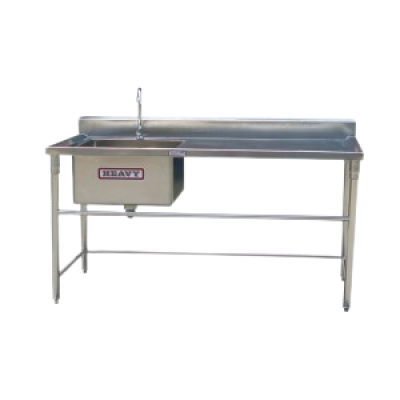 โต๊ะซิงค์ 1 หลุม 4 ขา พร้อมที่พัก