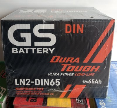 แบตเตอรี่รถยนต์ MG3 LN2-MF DIN65 GS Battery